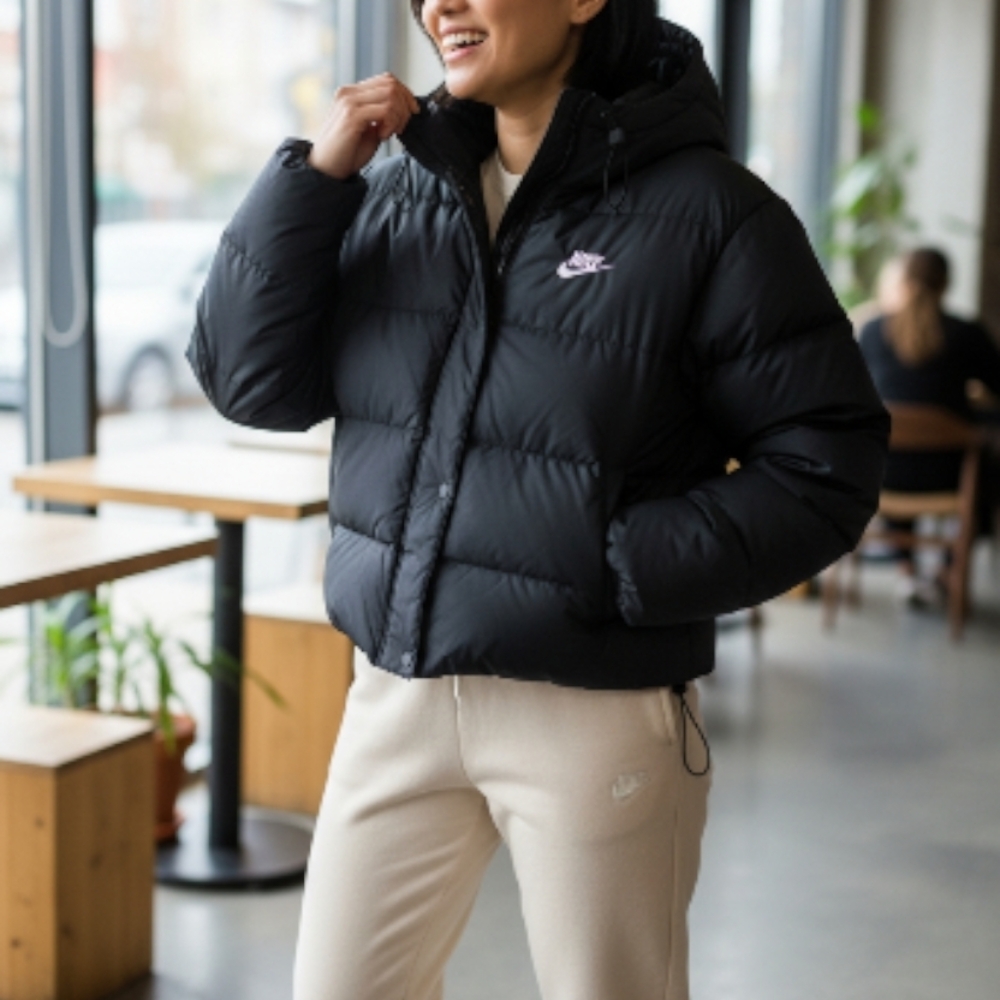 Nike Therma-FIT Oversized Black Puffer Jacket